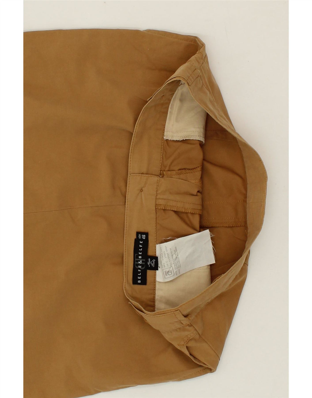 BELFE & BELFE Womens Straight Skirt IT 46 Large W28  Brown Cotton Vintage Belfe & Belfe and Second-Hand Belfe & Belfe from Messina Hembry 