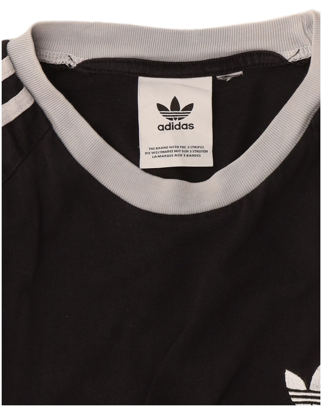 Adidas Mens Camiseta Top Grande Preto
