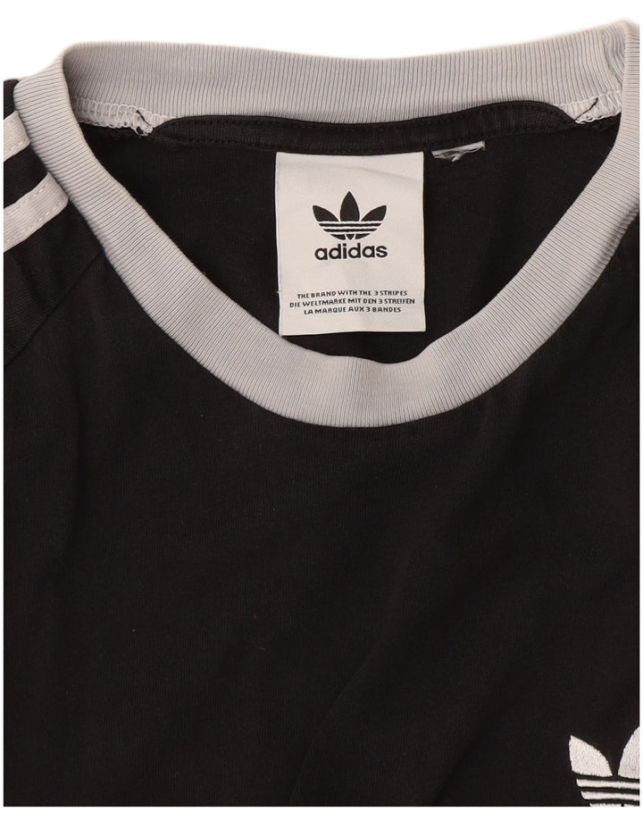 Adidas Mens Camiseta Top Grande Preto