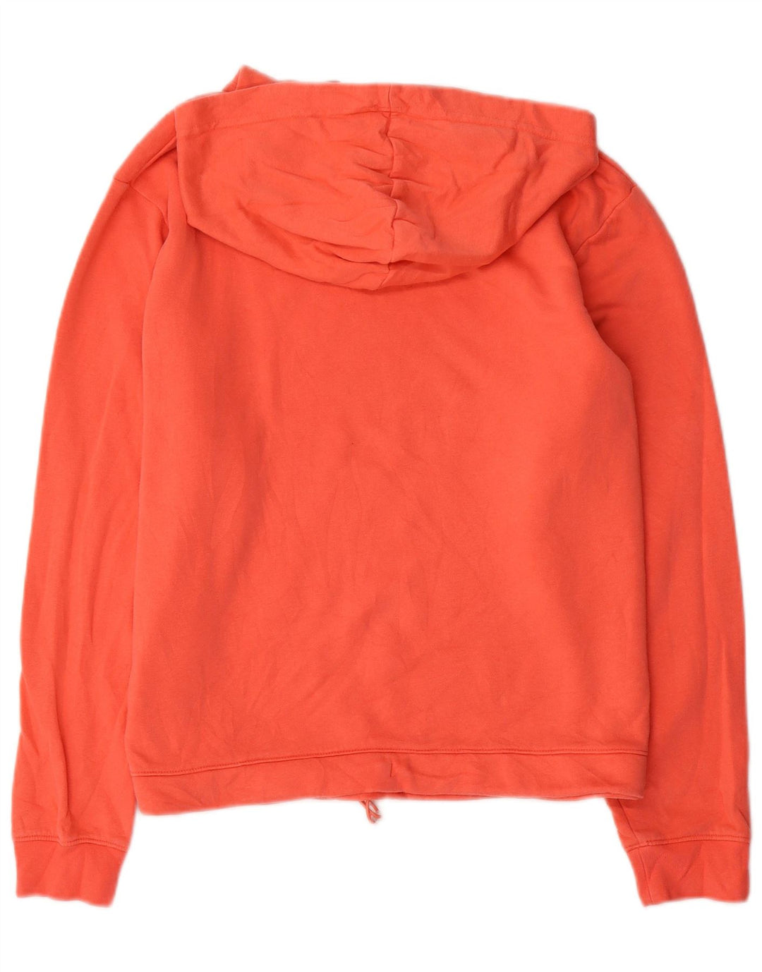 NIKE feminino oversized gráfico moletom com capuz UK 14 médio laranja