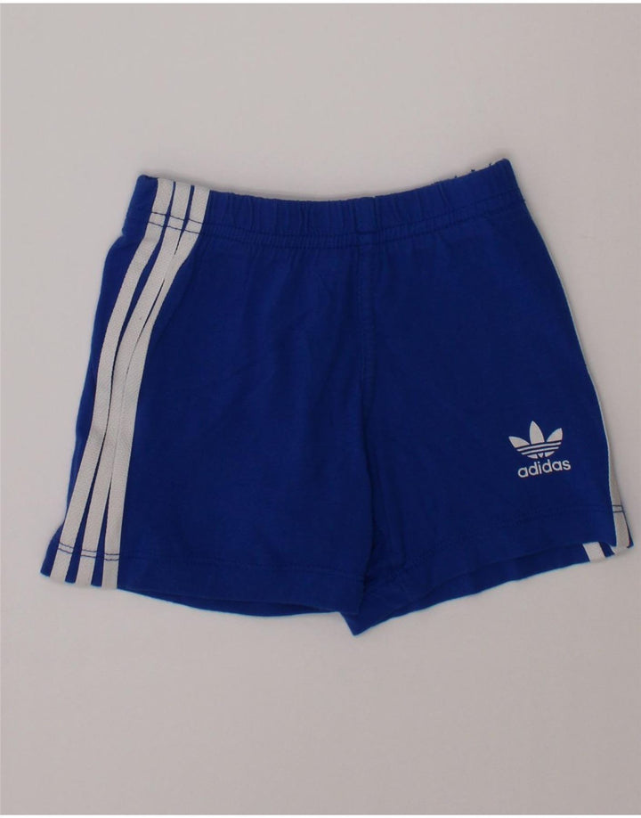 Shorts esportivos ADIDAS para meninos de 6 a 9 meses azul algodão