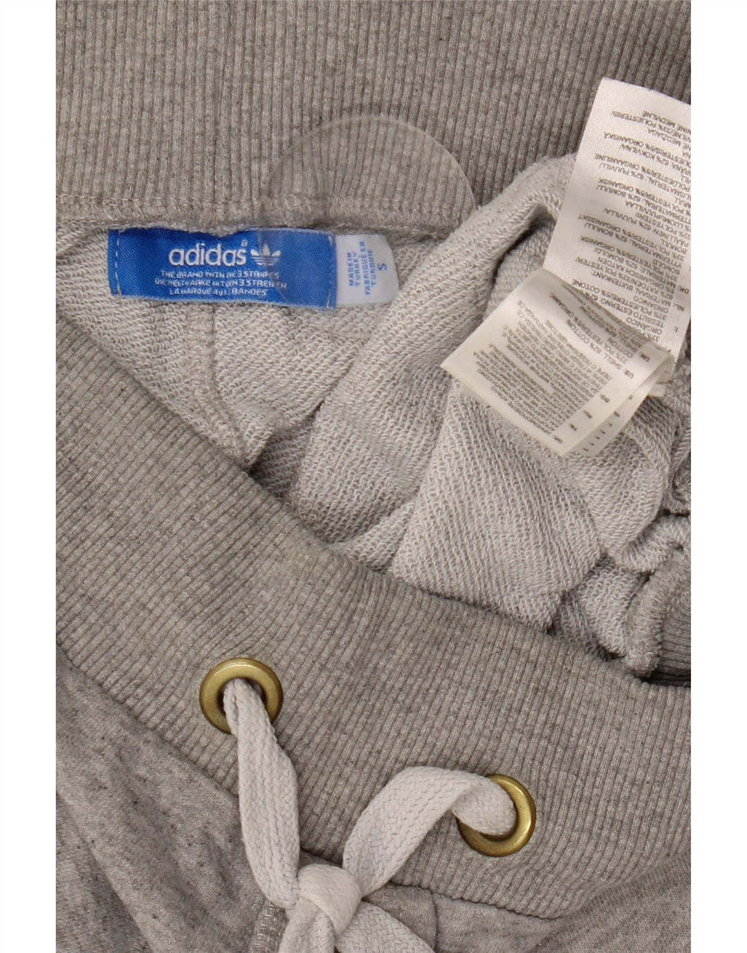 ADIDAS Mens Cargo Calças de treino Joggers Pequeno Algodão Cinza