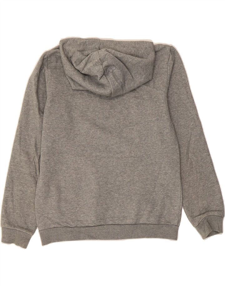 PUMA Boys Graphic Hoodie Jumper 13-14 Years Grey Cotton Vintage Puma and Second-Hand Puma from Messina Hembry 