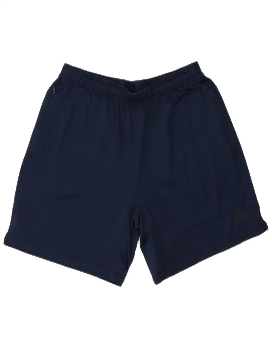 Shorts esportivos masculinos Adidas Climalite grandes poliéster azul marinho