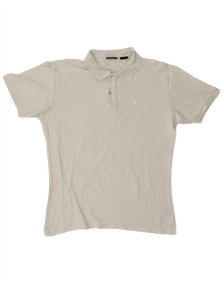 Camisa polo masculina FILA branca média