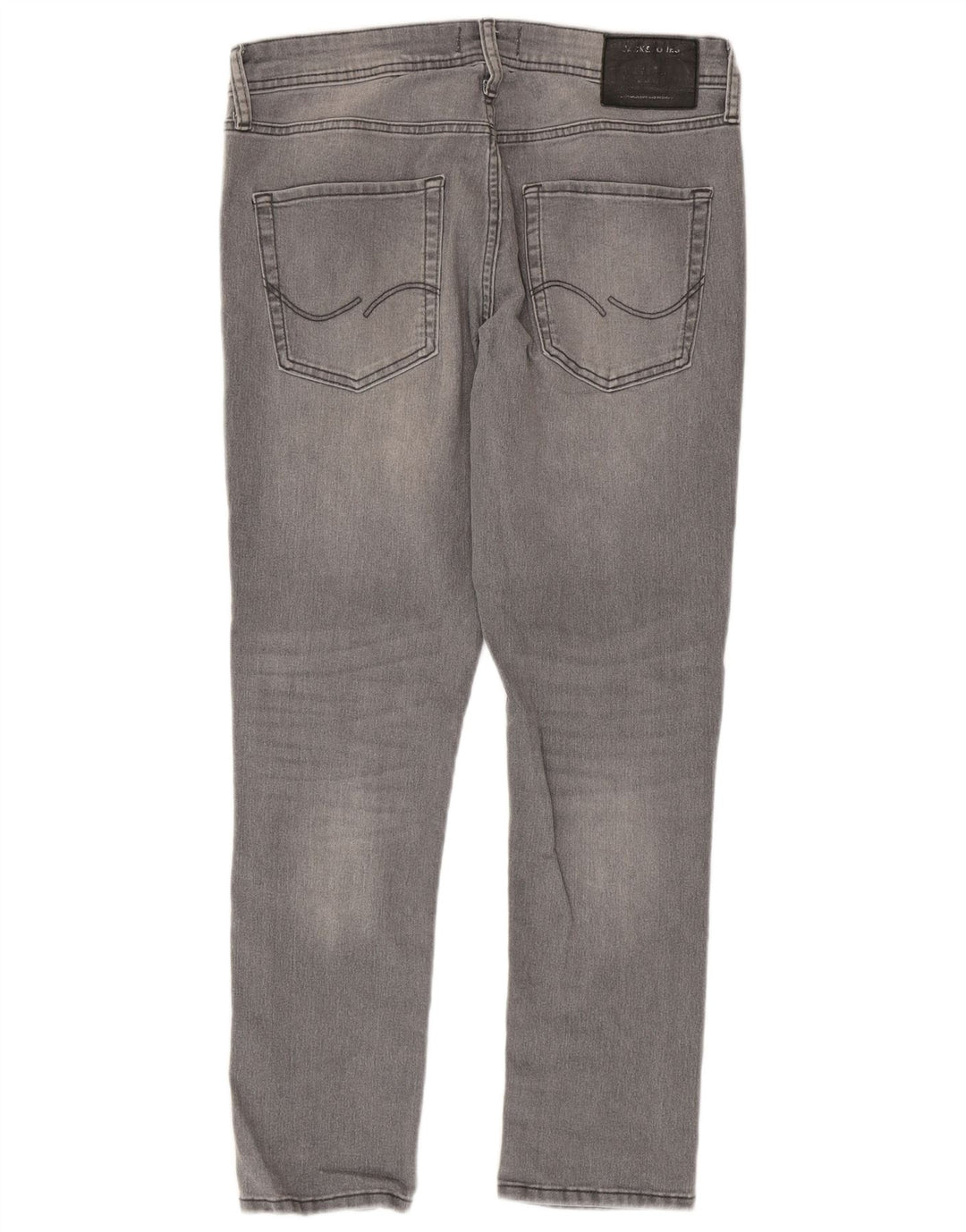 Jack & Jones Masculino GLENN Slim Jeans W32 L30 Algodão Cinza