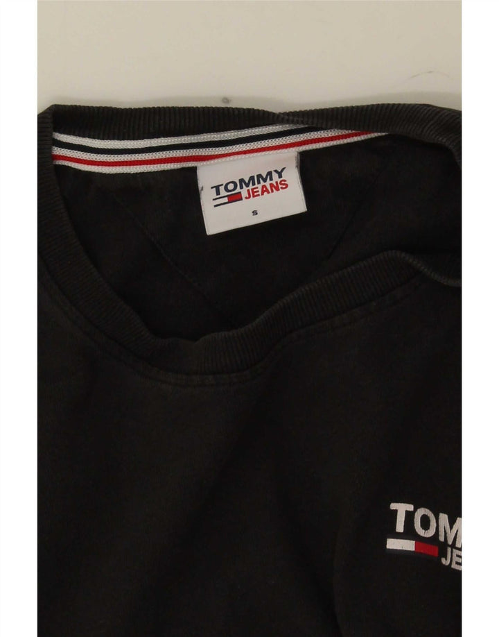 Camiseta masculina Tommy Hilfiger pequena preta