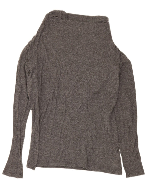 Top feminino Armani Jeans manga comprida EU 44 XL cinza algodão