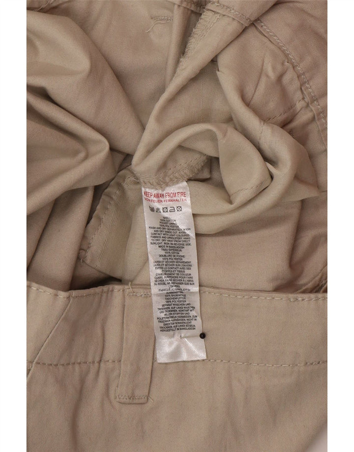 Shorts cargo masculino French Connection grande W36 algodão bege