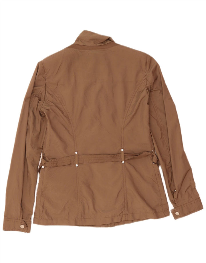 Geox Womens Respira Utility Jacket UK 8 Pequeno Poliéster Marrom