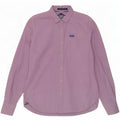 Camisa masculina Superdry XL roxo algodão guingão