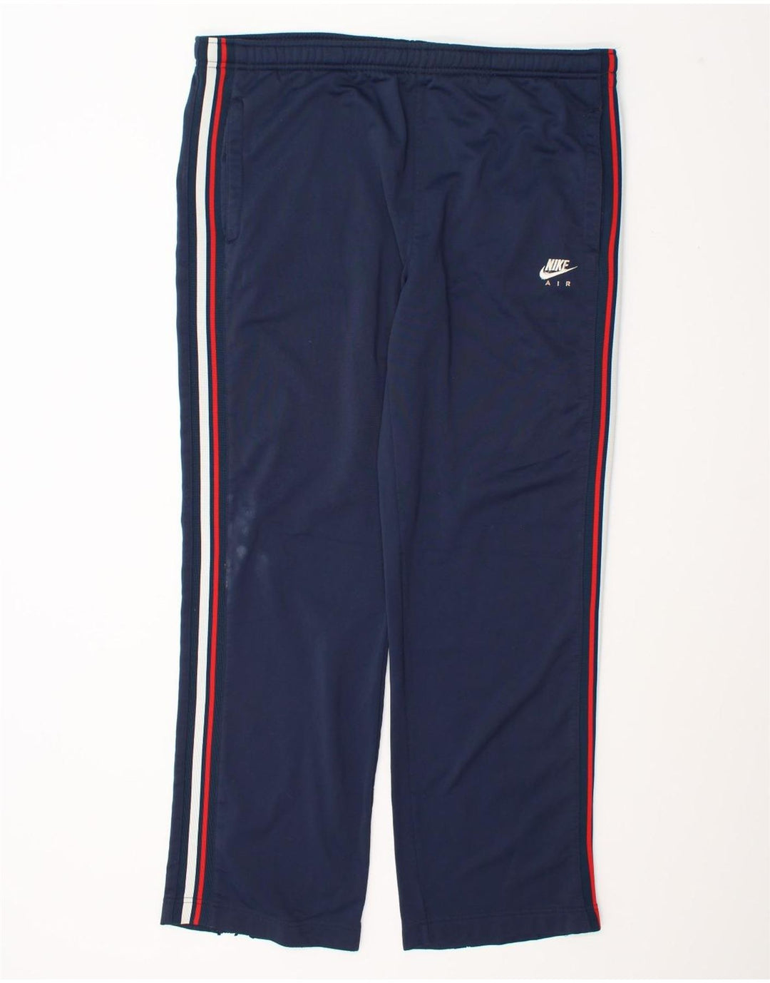 Calça de treino masculina Nike Air UK 34/36 grande azul marinho poliéster