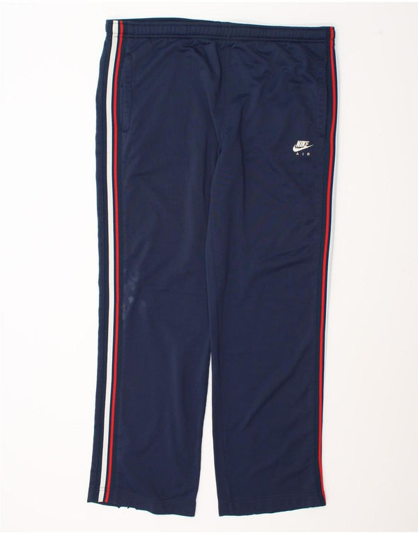 Calça de treino masculina Nike Air UK 34/36 grande azul marinho poliéster