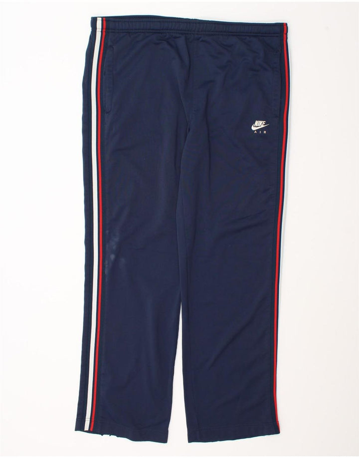 Calça de treino masculina Nike Air UK 34/36 grande azul marinho poliéster
