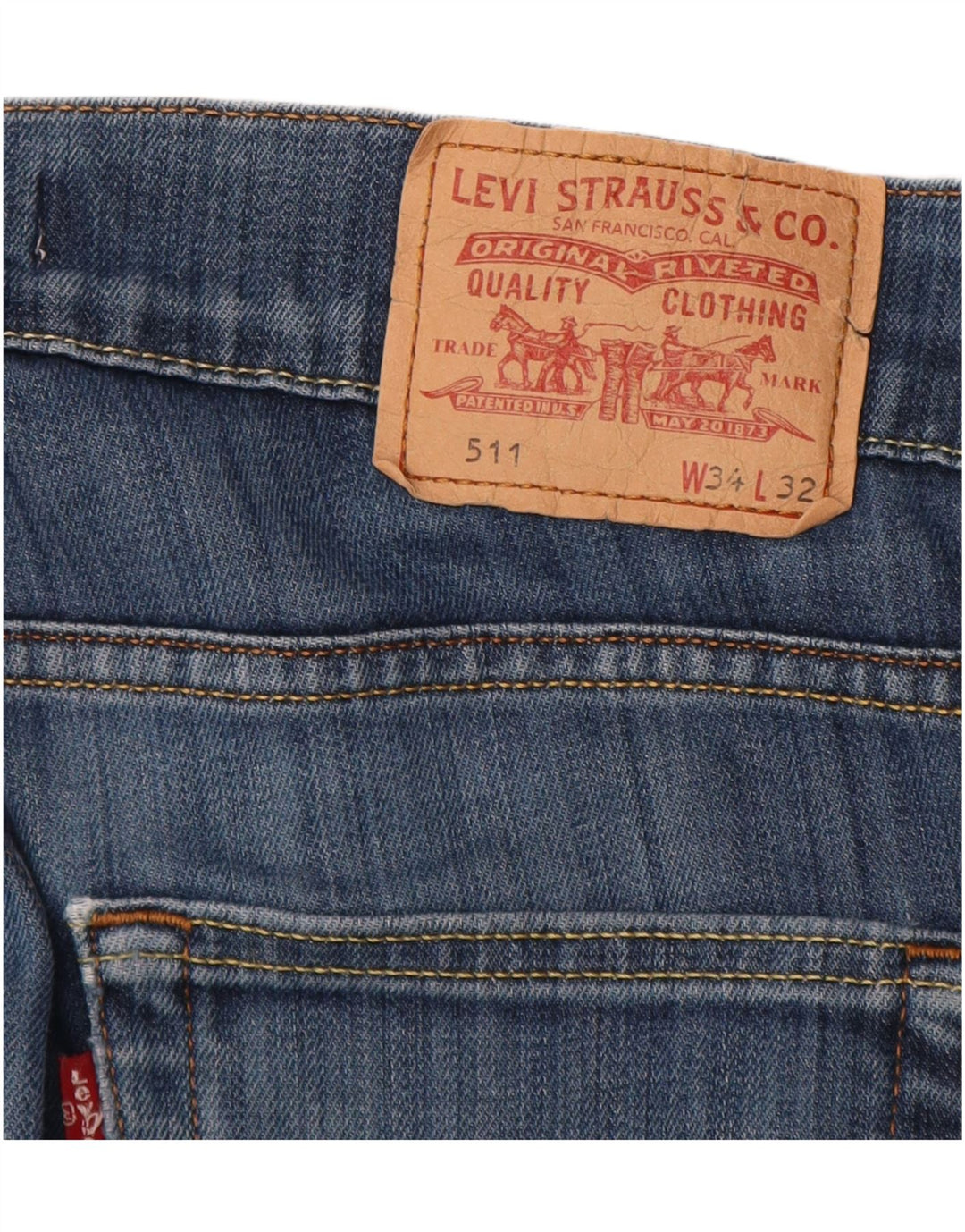 Jeans Levi's 511 Slim Feminino W34 L30 Azul
