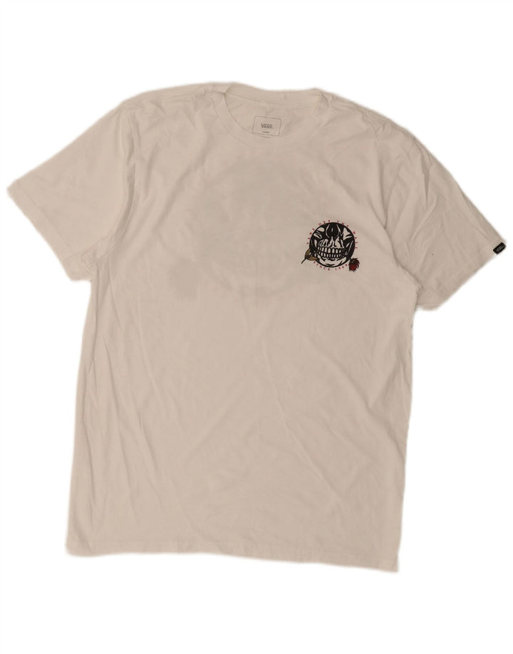 Camiseta VANS Masculina Slim Fit Graphic Top Grande Branco