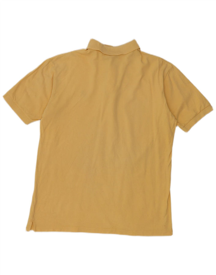 Camisa polo masculina Asics médio algodão amarelo