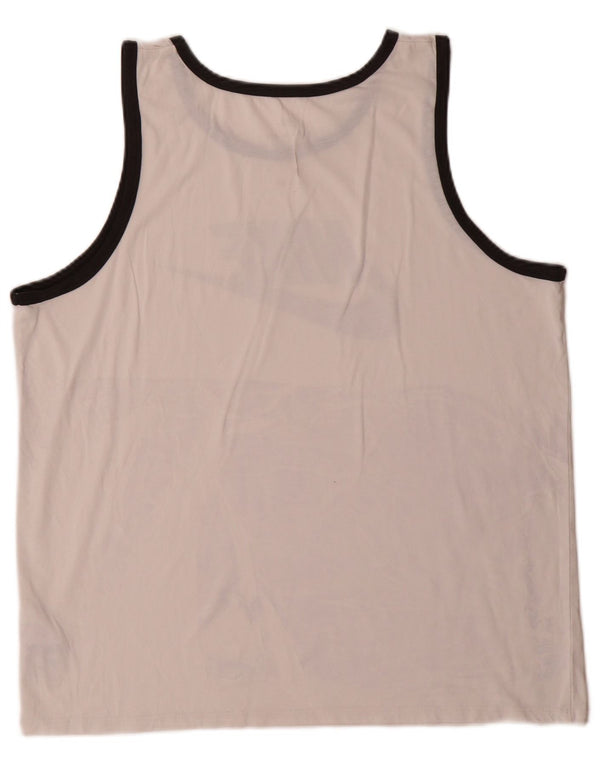 Colete gráfico masculino Nike Athletic Cut Top grande poliéster branco