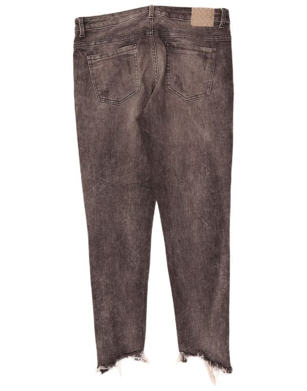 Calça jeans skinny feminina Zara EU 40 médio W30 L27 algodão cinza