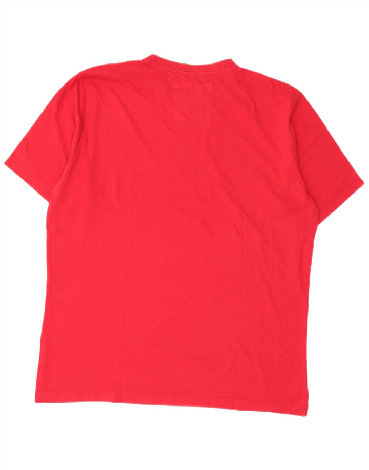 Camiseta gráfica masculina Carrera Top XL algodão vermelho
