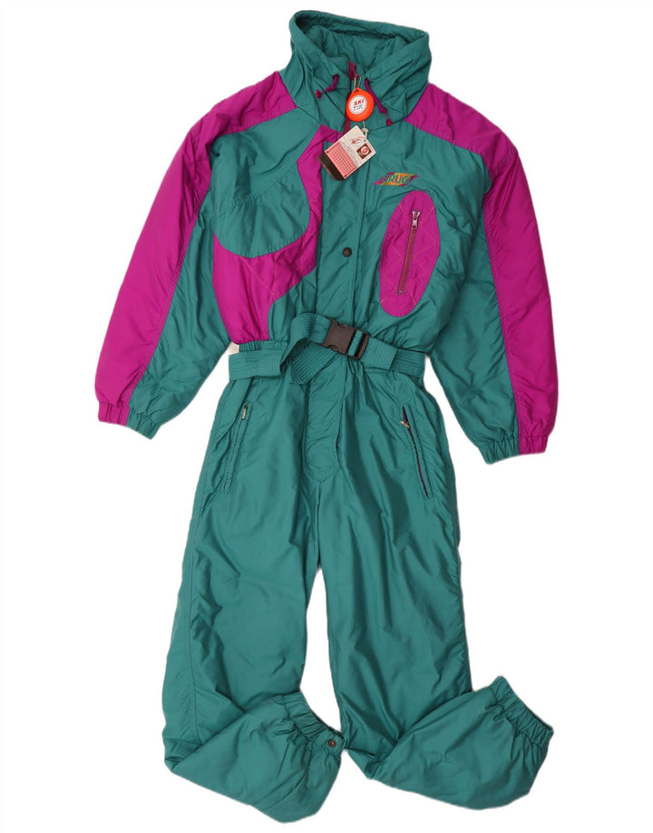 Macacão de esqui feminino Brugi IT 44 poliamida colorblock verde médio