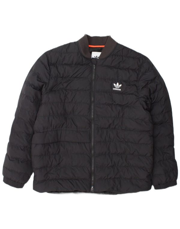 Adidas Mens Bomber Padded Jacket UK 38 Médio Cinza Poliéster
