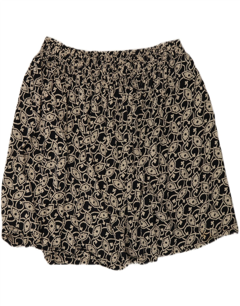 VINTAGE Womens Straight Skirt  W39 2XL Black Floral Vintage Vintage and Second-Hand Vintage from Messina Hembry 