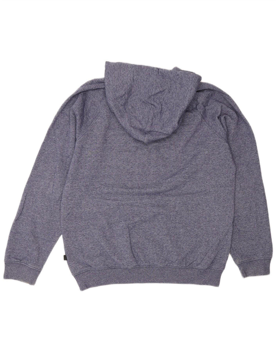 Quiksilver moletom masculino com capuz, algodão manchado azul médio