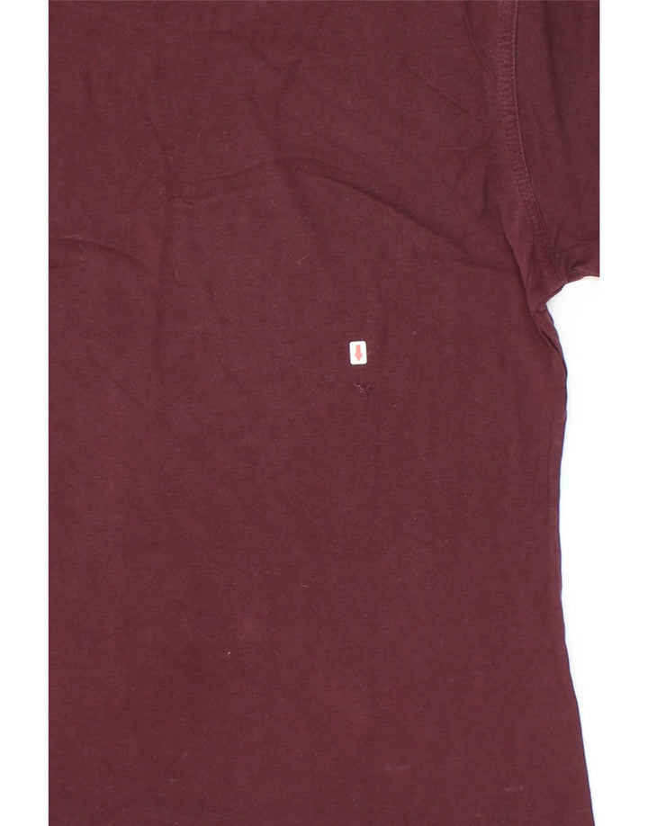 REEBOK Womens T-Shirt Top UK 18 XL Burgundy Cotton Vintage Reebok and Second-Hand Reebok from Messina Hembry 