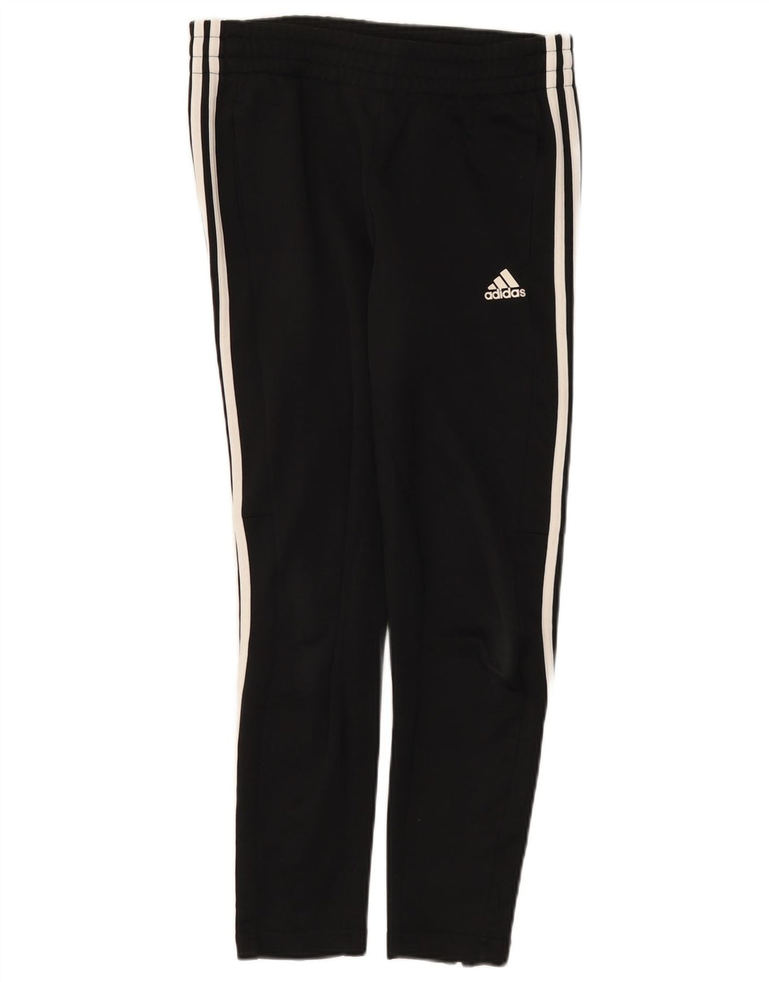Calça de treino feminina Adidas UK 10 pequena poliéster preto