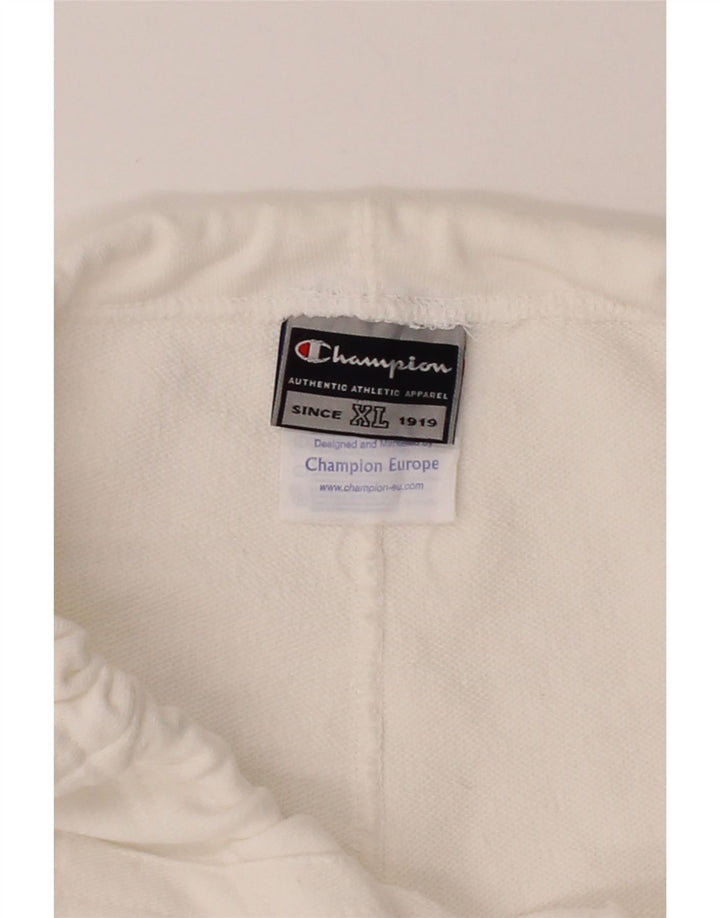 CHAMPION Womens Tracksuit Trousers UK 18 XL White Cotton Vintage Champion and Second-Hand Champion from Messina Hembry 