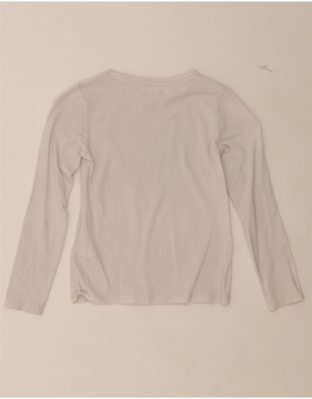 GUESS Girls Graphic Top Long Sleeve 6-7 Years White Cotton Vintage Guess and Second-Hand Guess from Messina Hembry 