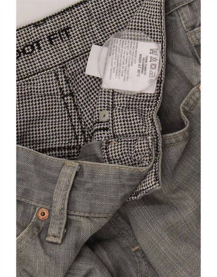Marks & Spencer Mens Bootcut Jeans W30 L26 Algodão Cinza