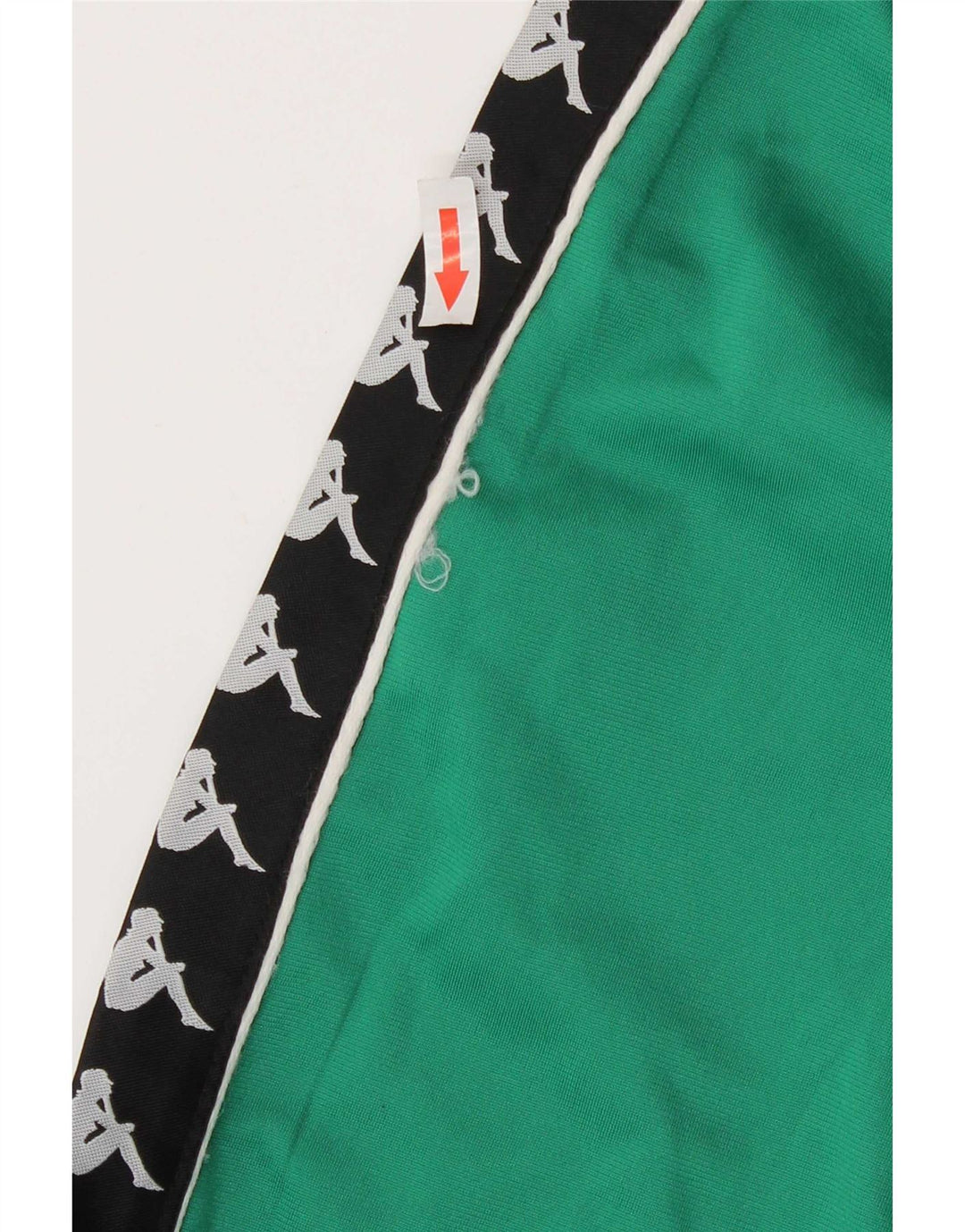 Jaqueta Kappa masculina com agasalho gráfico pequeno bloco colorido verde