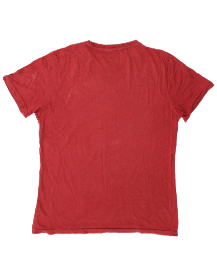 Camiseta masculina Sergio Tacchini Top pequeno algodão marrom