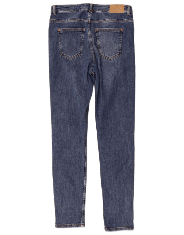 Zara Girls Jeans skinny desgastados 13-14 anos W26 L26 azul algodão