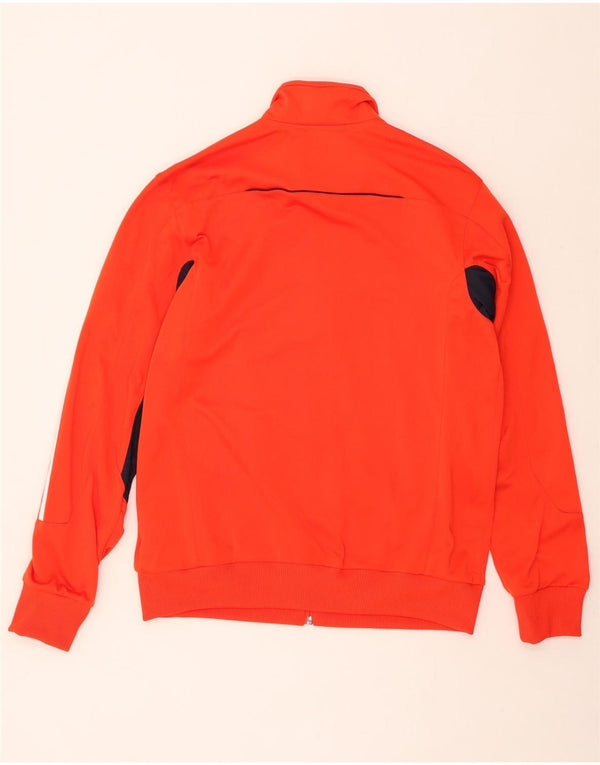 ADIDAS Mens Tracksuit Top Jacket UK 40/42 Medium Orange Colourblock