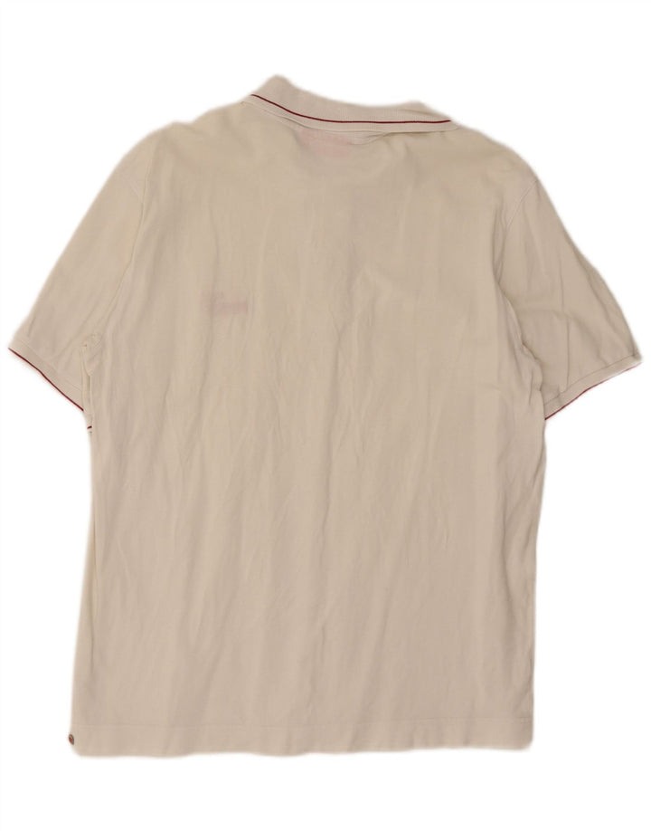Camisa polo masculina Puma médio algodão branco