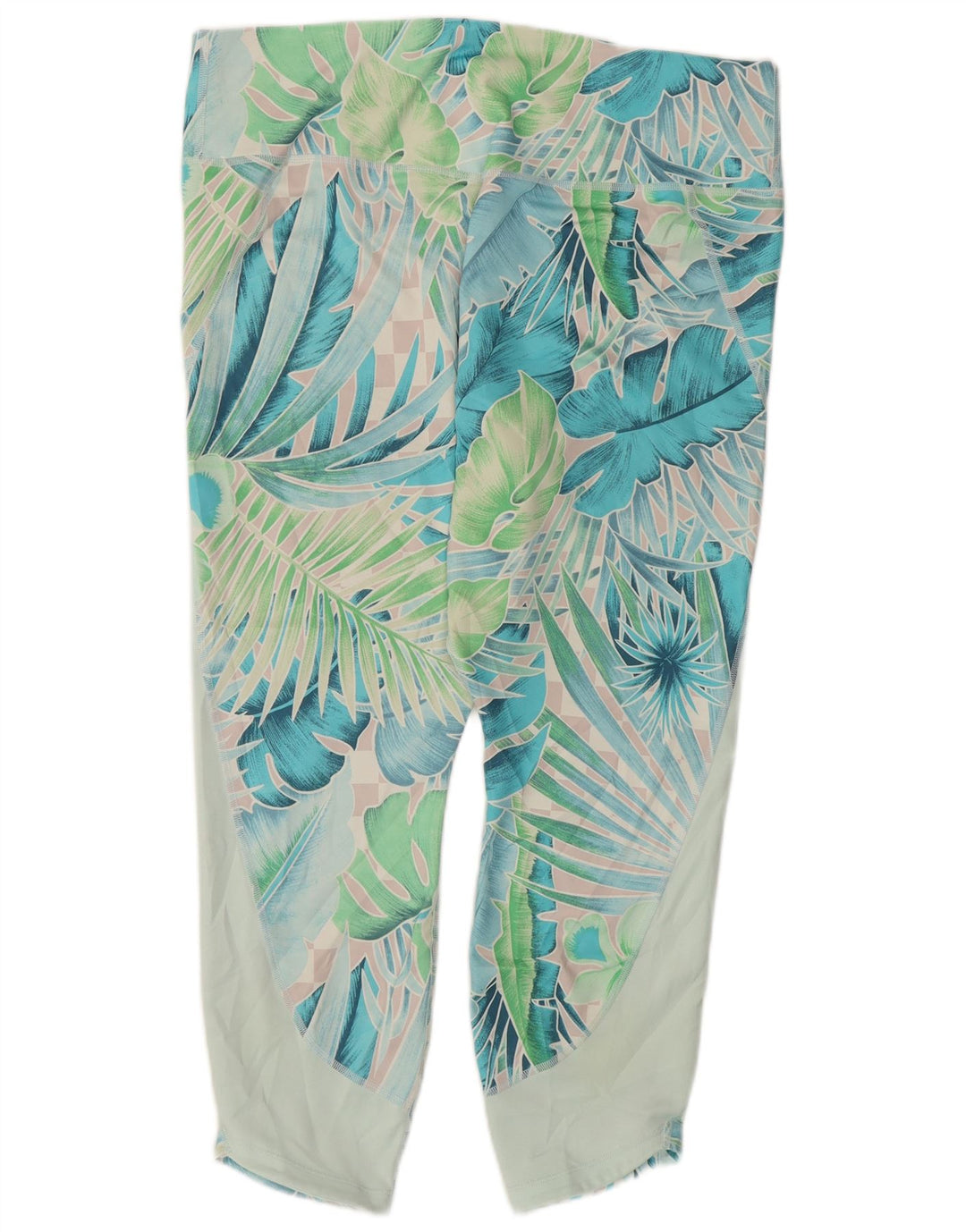 Leggings Nike Capri Mulher UK 20 2XL Verde Floral