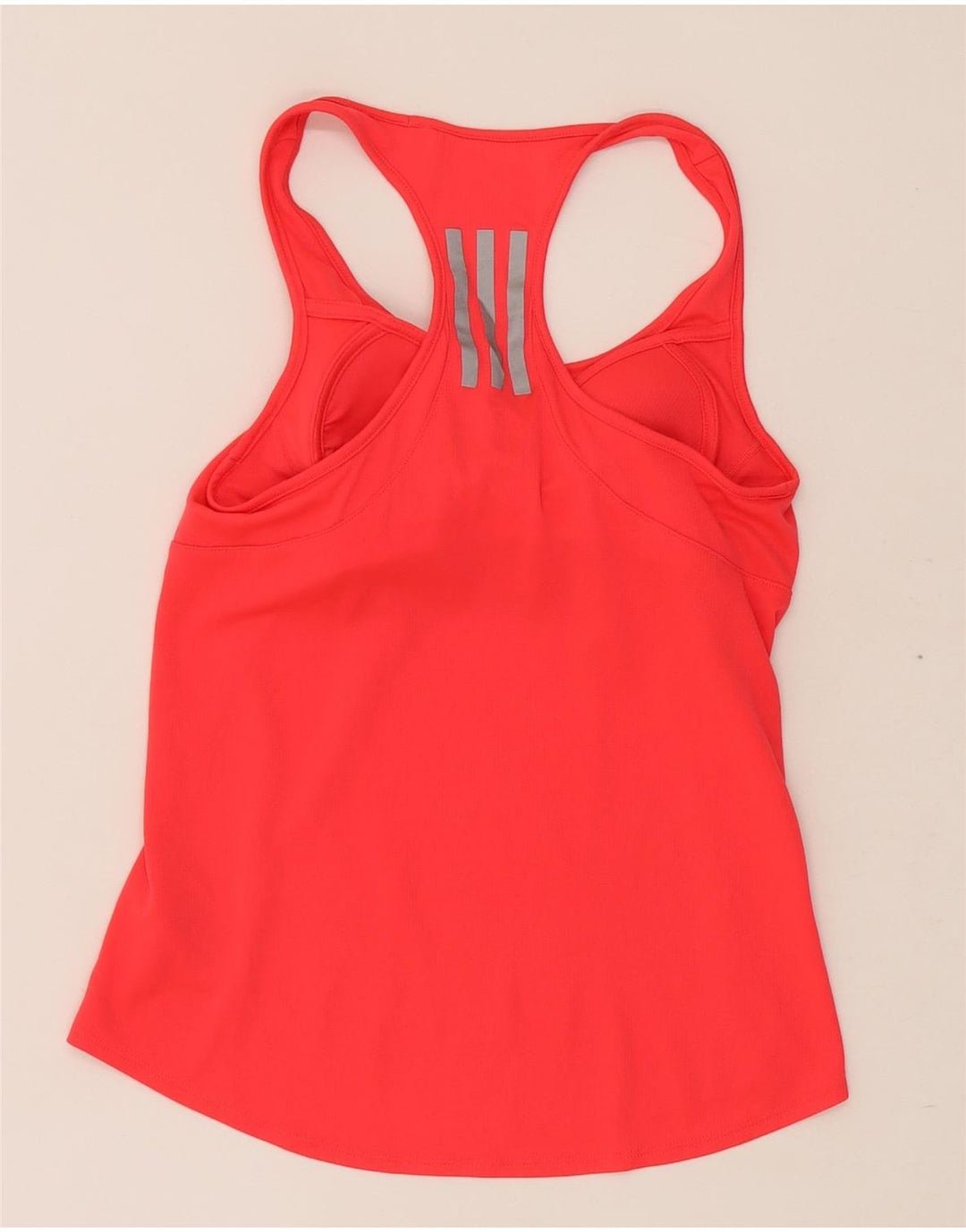 Adidas Womens Climalite Vest Top UK 8/10 Pequeno Poliéster Vermelho