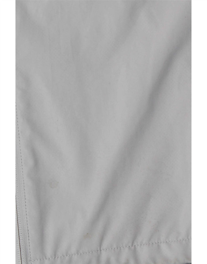 Jaqueta de chuva masculina Umbro Graphic com capuz Reino Unido 40 poliéster cinza grande
