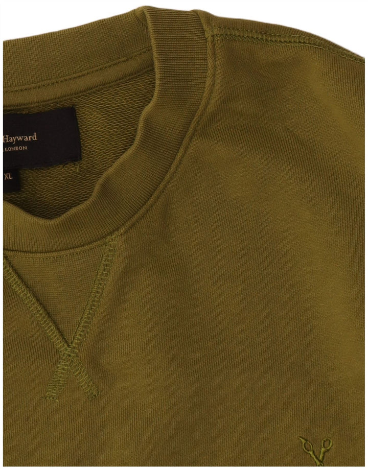 Douglas Hayward moletom masculino Jumper XL algodão cáqui