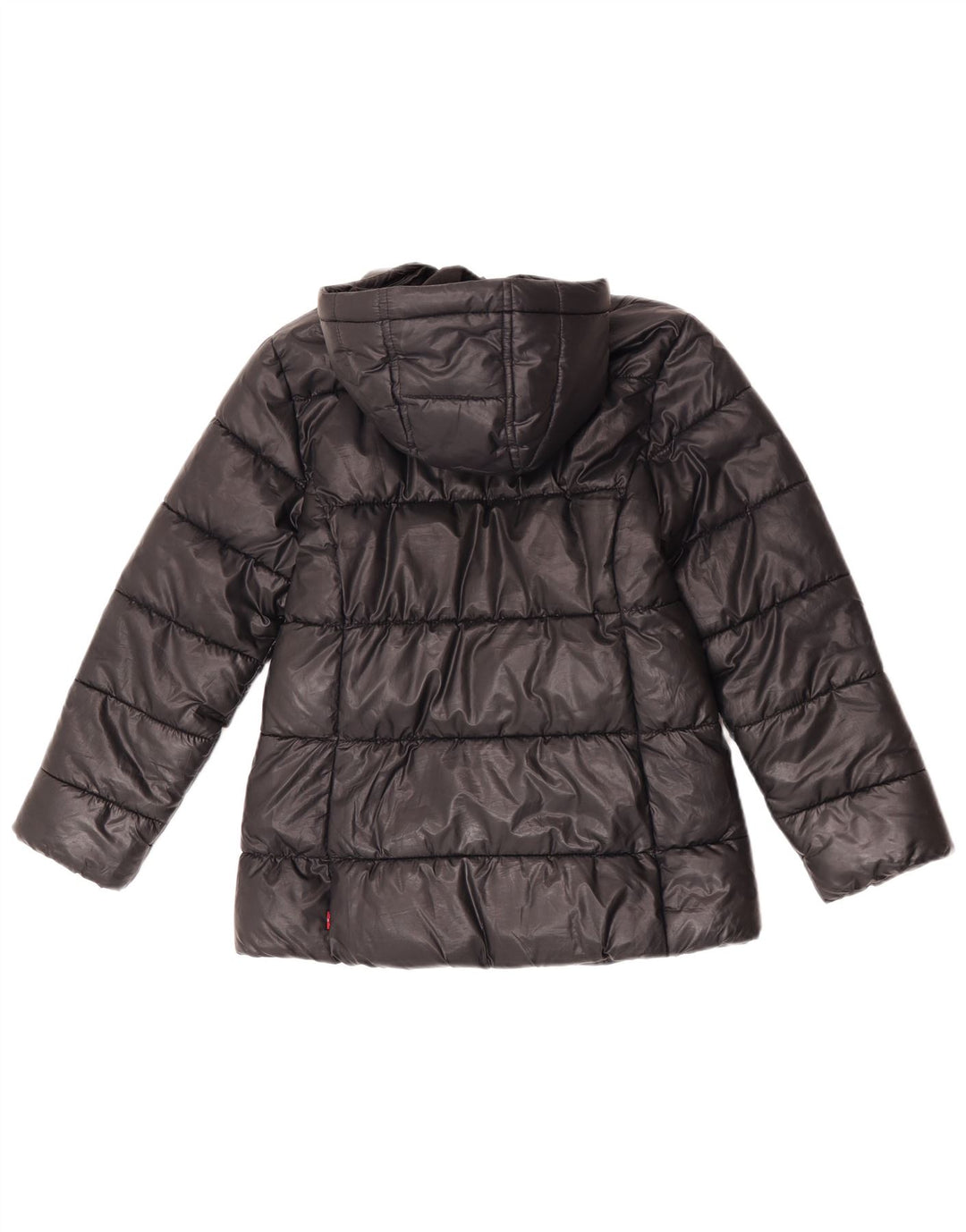Jaqueta acolchoada com capuz para meninas Levi's 9-10 anos poliéster preto