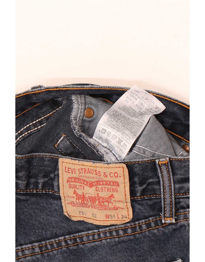 Levi's Masculino 751 Straight Jeans W31 L34 Azul Algodão