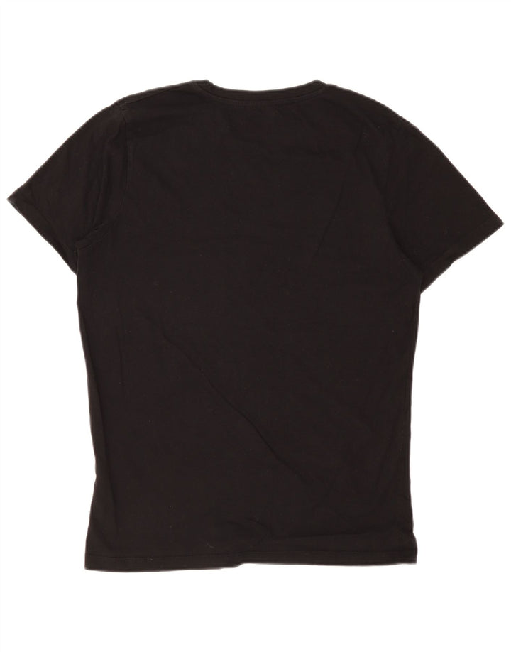 Camiseta masculina Jack & Jones Top médio algodão preto