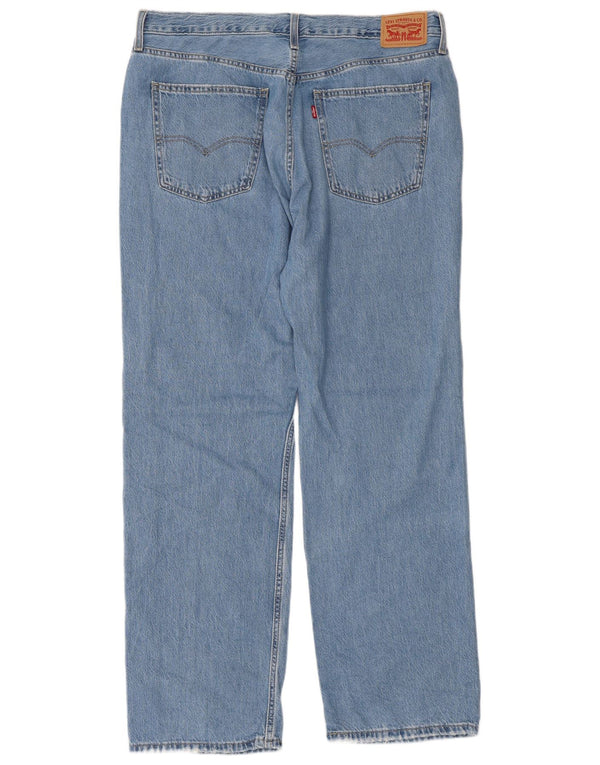 Calça jeans feminina Levi's Low Pro Straight W32 L31 azul algodão