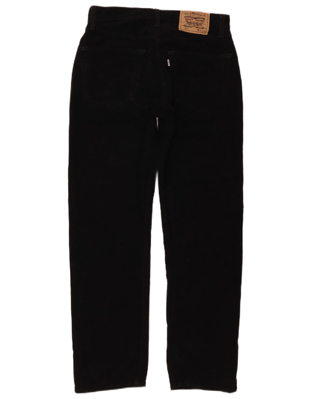 Levi's Masculino 551 Straight Jeans W32 L30 Algodão Preto