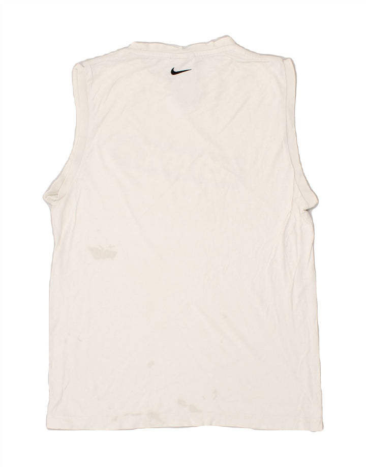 NIKE Womens Graphic Vest Top UK 18 XL White Cotton Vintage Nike and Second-Hand Nike from Messina Hembry 
