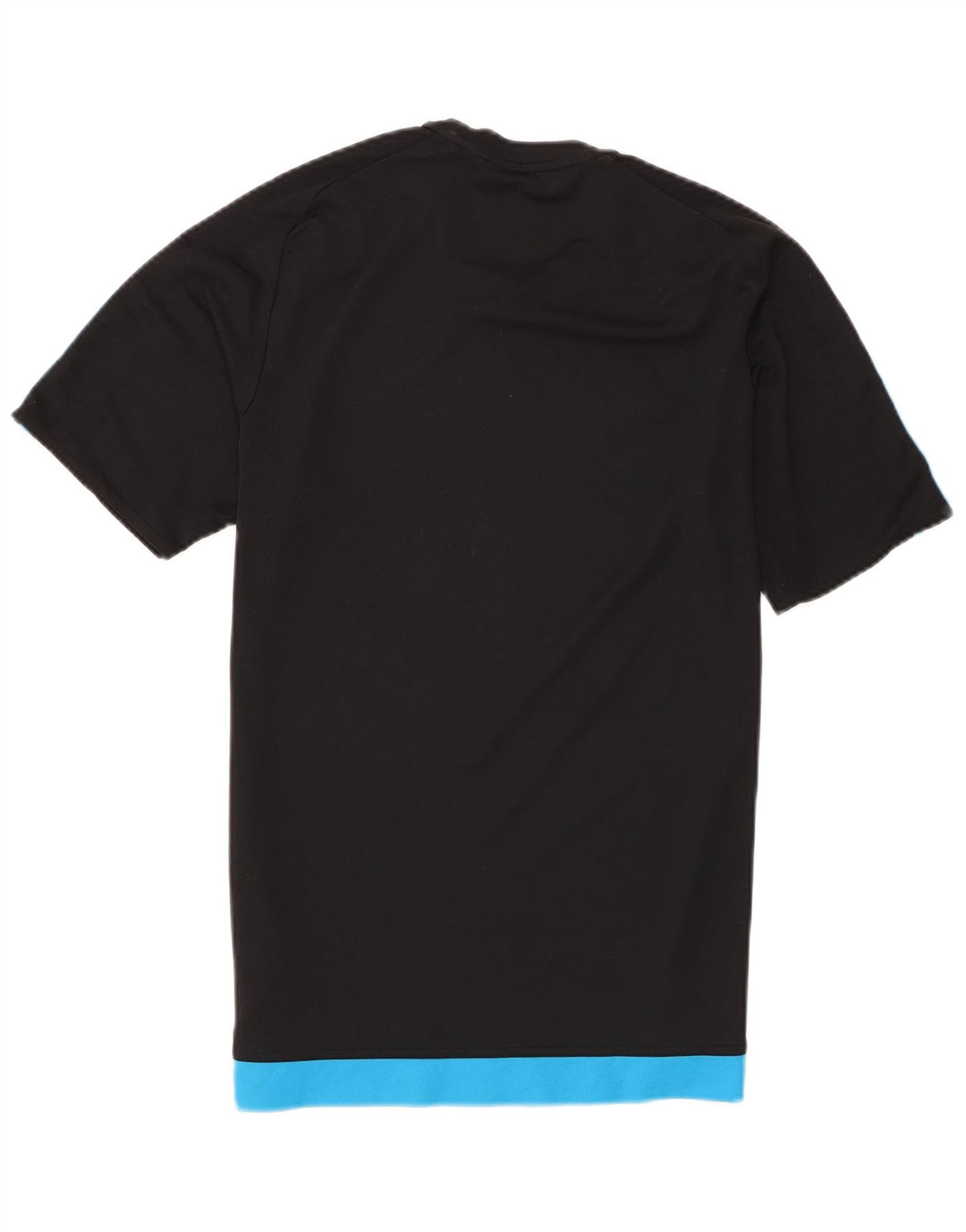 Adidas Mens Climalite Camiseta Top Médio Preto Colorblock Poliéster