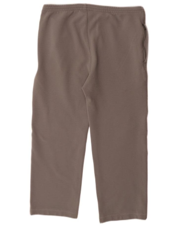 Calça de treino feminina Kappa Capri UK 14 poliéster cinza médio